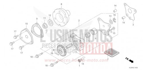 POMPE A HUILE CRF125FS de 2025